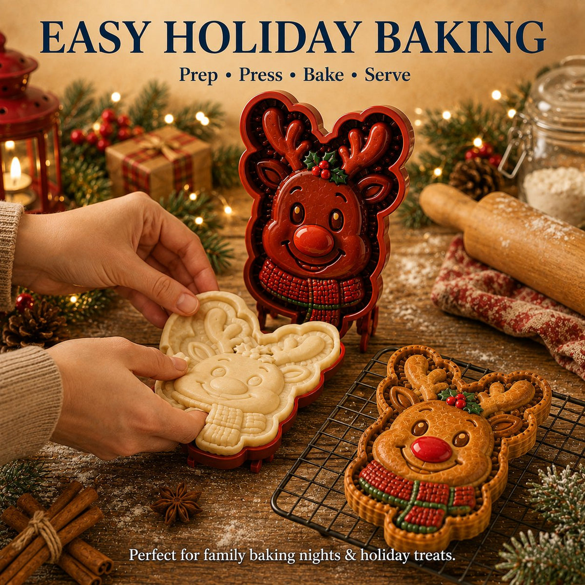🎄 ONLY $5.99 ✨ 16-Design Christmas Mini Pie Mold Set – Reusable Holiday Baking Molds