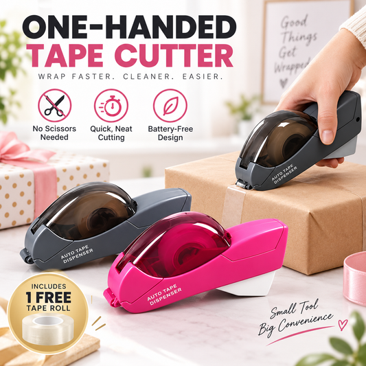 🔥 49% OFF ✨ One-Handed Portable Tape Cutter – Quick, Neat & Battery-Free