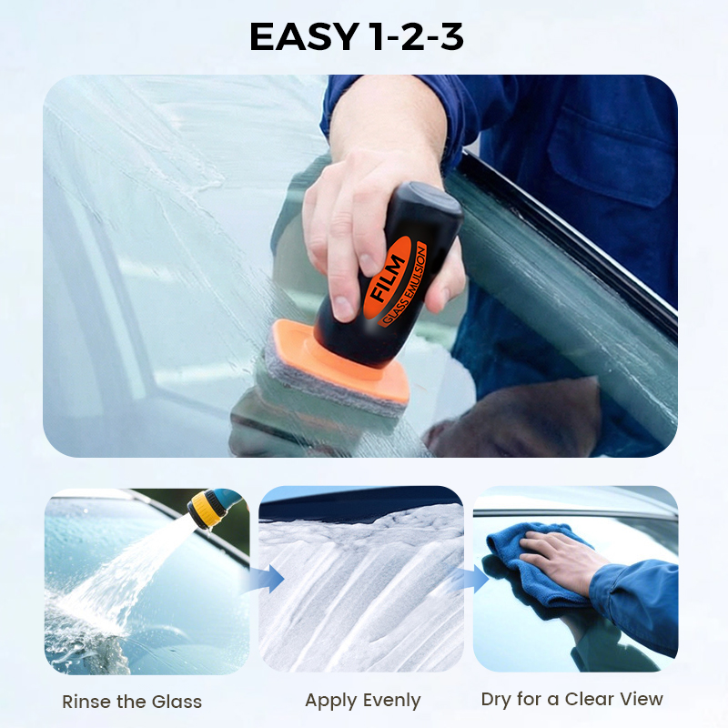 🔥 60% OFF | Windshield Oil Film Remover – One-Wipe Glass Cleaner