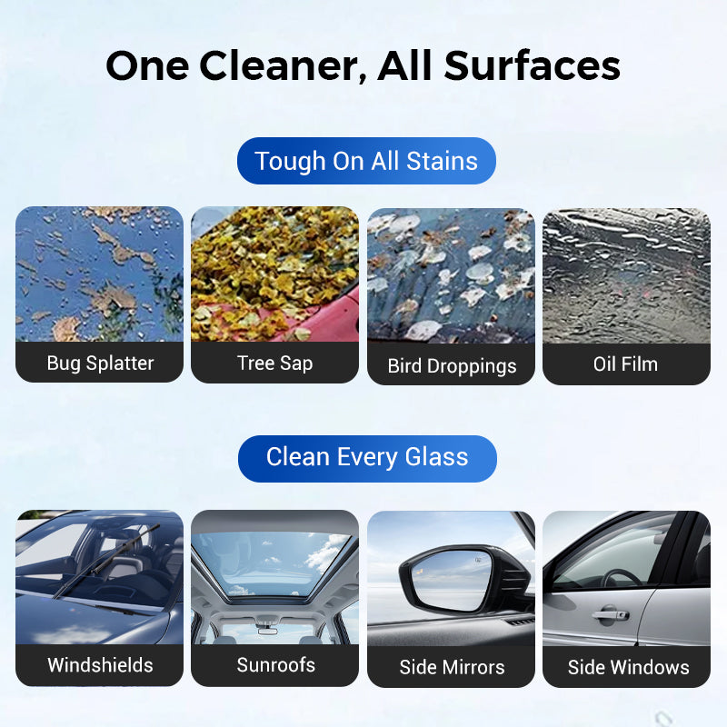 🔥 60% OFF | Windshield Oil Film Remover – One-Wipe Glass Cleaner