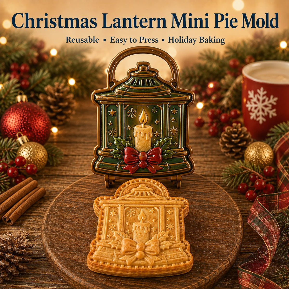 🎄 ONLY $5.99 ✨ 16-Design Christmas Mini Pie Mold Set – Reusable Holiday Baking Molds