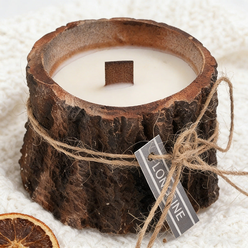 ✨ VANADAILY PICK ✨ Rustic Wood Scented Candle – Cozy Home Fragrance