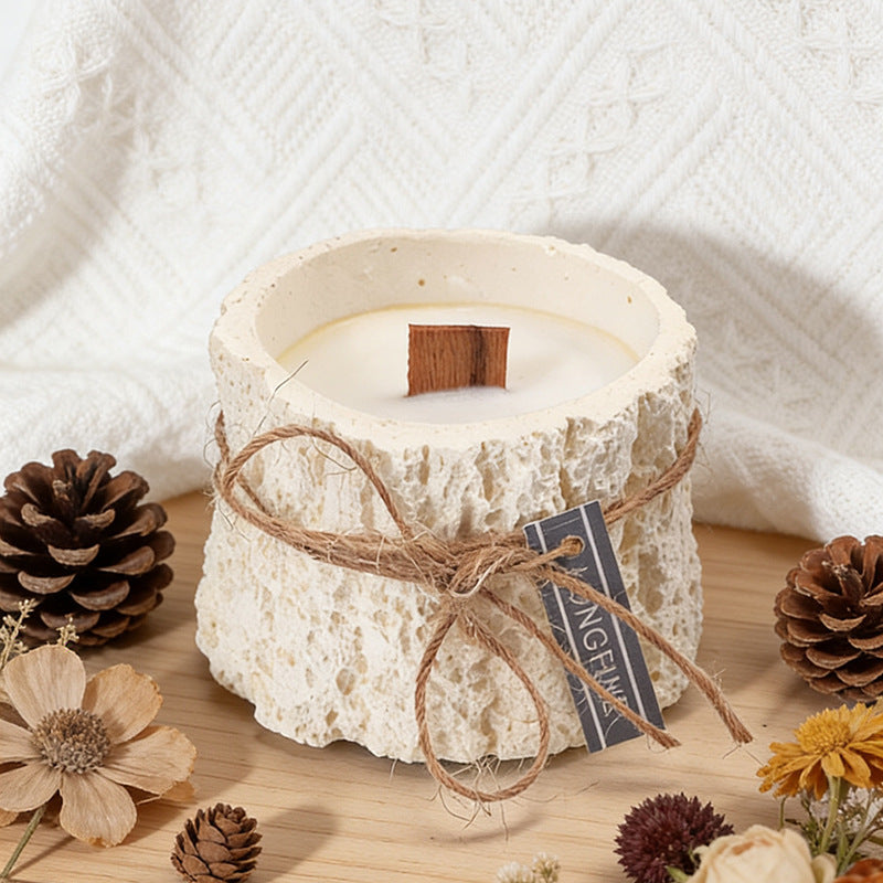 ✨ VANADAILY PICK ✨ Rustic Wood Scented Candle – Cozy Home Fragrance