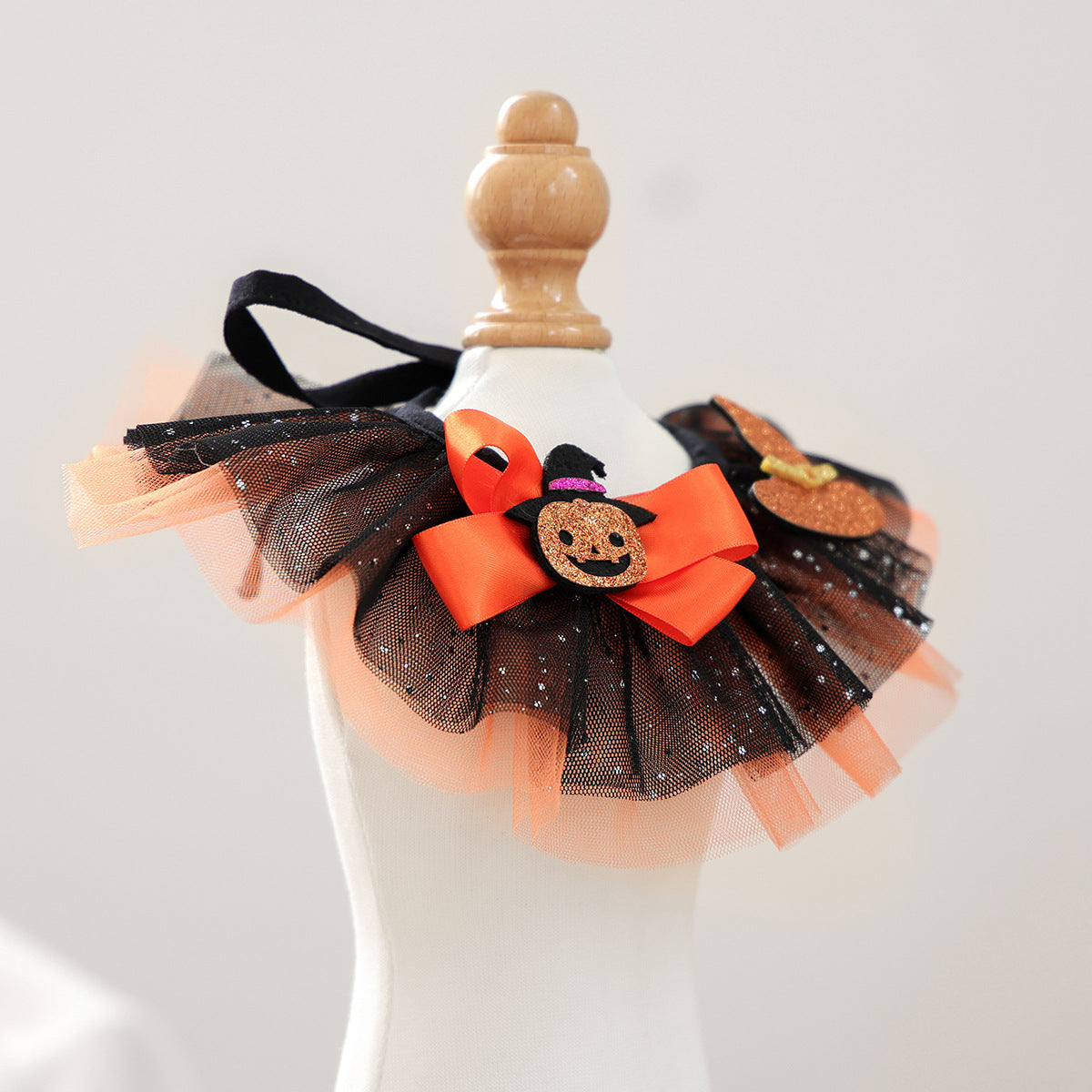🎃 65% OFF ✨ Pumpkin Bow Ruffle Pet Collar