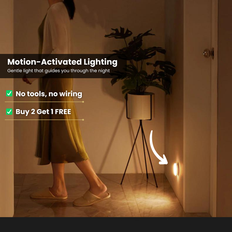 🔥 50% OFF 💡 Energy-Saving LED Motion Sensor Light — Lights Up Right When You Need It ✨