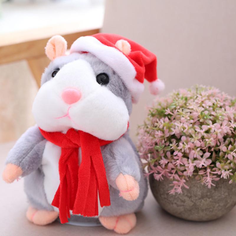 🐹 Last Day Special Price £9.99! Free Shipping！✨Talking Hamster Plush – repeats whatever you say, auto head-shaking, hilarious fun for kids & adults.🎁