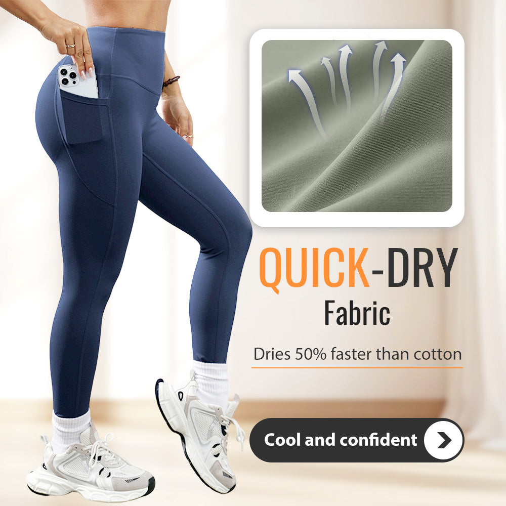 🔥 55% OFF ✨ Women’s High-Waist Yoga Leggings – High Stretch, Seamless Feel & Ankle Length