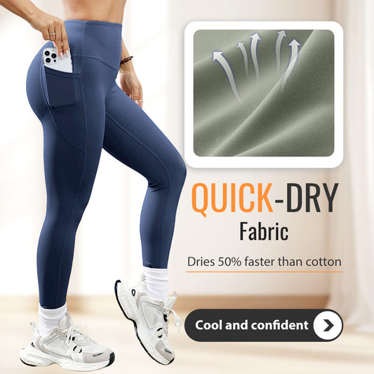 🔥 55% OFF ✨ Women’s High-Waist Yoga Leggings – High Stretch, Seamless Feel & Ankle Length