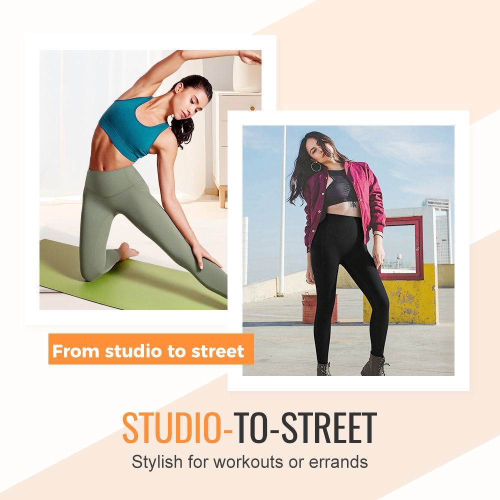 🔥 55% OFF ✨ Women’s High-Waist Yoga Leggings – High Stretch, Seamless Feel & Ankle Length