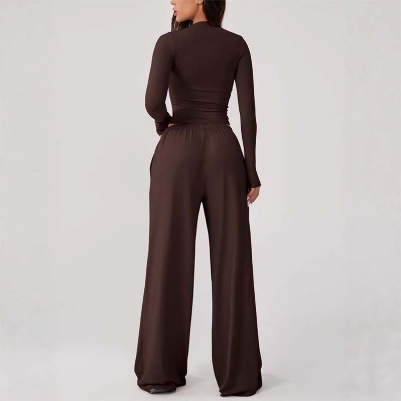 📢📢 60% OFF🔥 | Women's Chic Crop Top & Wide-Leg Drawstring Pants Set