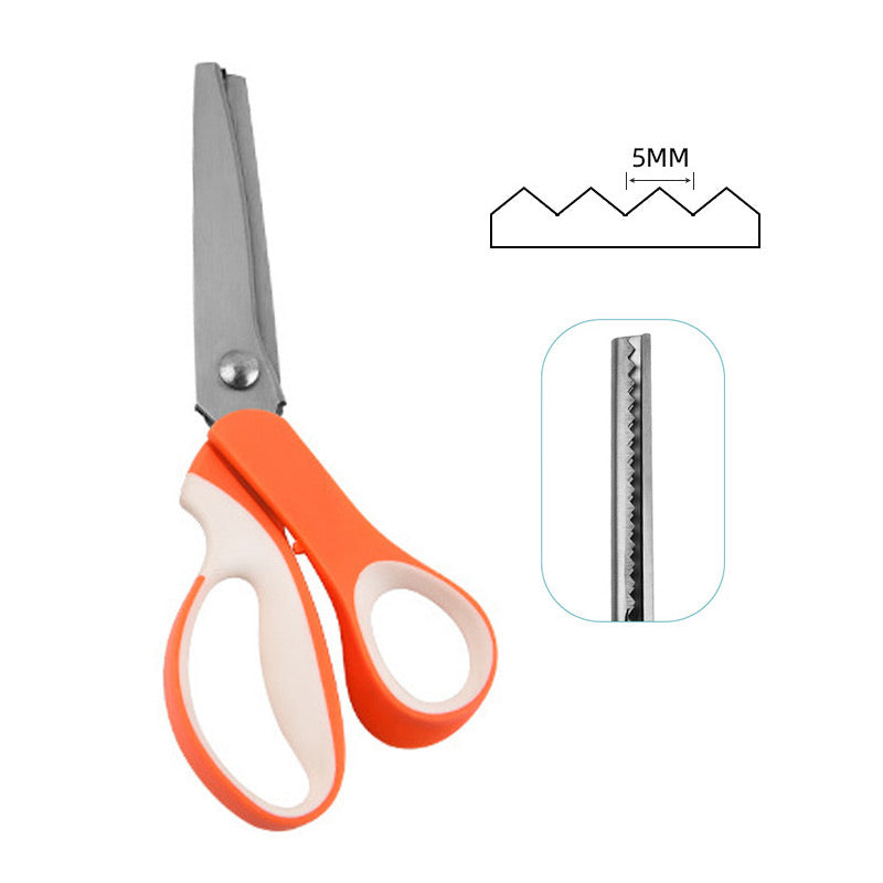 🔥 50% OFF ✨ Multipurpose Pinking Shears – Zigzag Fabric & Craft Scissors