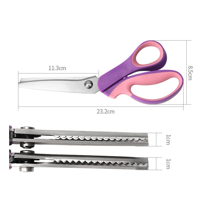 🔥 50% OFF ✨ Multipurpose Pinking Shears – Zigzag Fabric & Craft Scissors