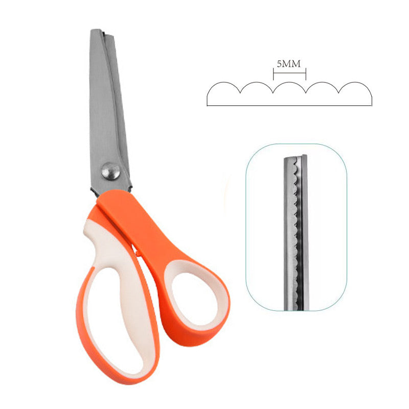 🔥 50% OFF ✨ Multipurpose Pinking Shears – Zigzag Fabric & Craft Scissors
