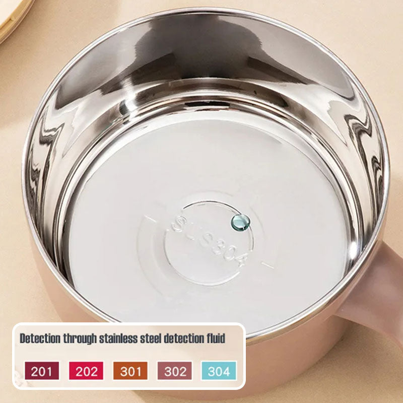 🔥 50% OFF ✨ 304 Stainless Steel Instant Noodle Bowl – Anti-Scald & Large Capacity