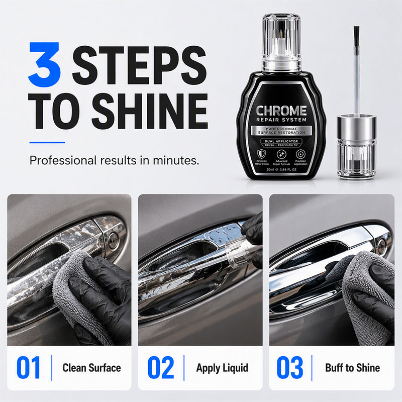🔥 50% OFF ✨ Professional Chrome Repair Pen – Metal Polish & Restoration Liquid, 20ml