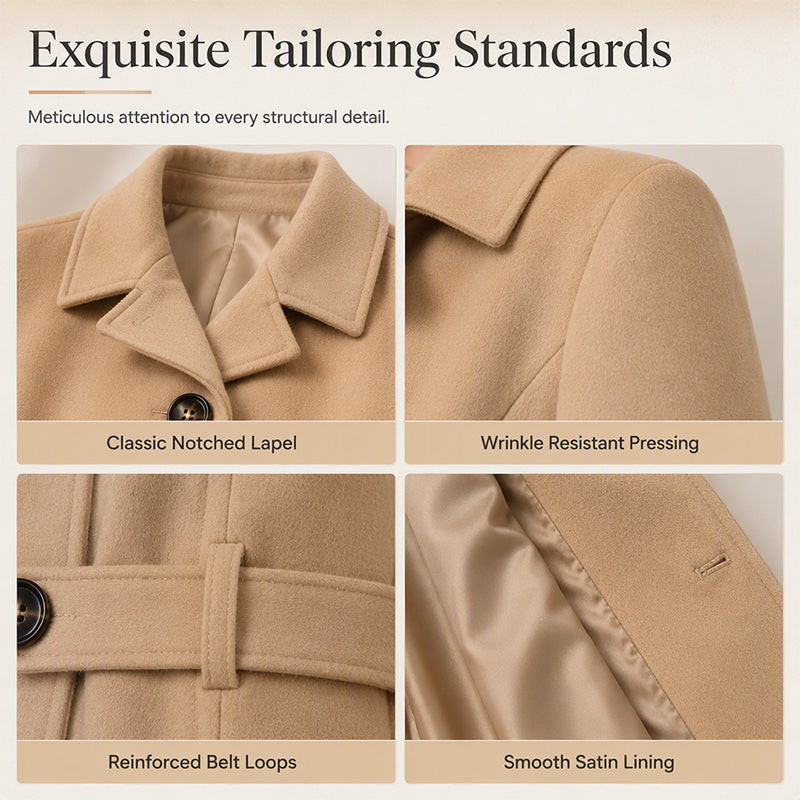 🔥 50% OFF ✨ Women’s Single-Breasted Slim Coat – Chic Fall & Winter Outerwear