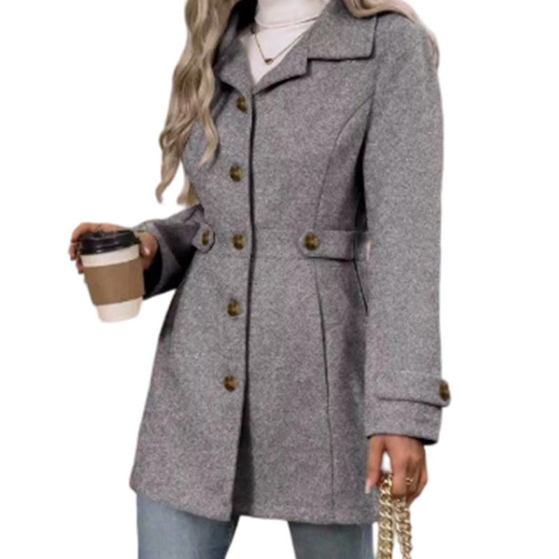 🔥 50% OFF ✨ Women’s Single-Breasted Slim Coat – Chic Fall & Winter Outerwear