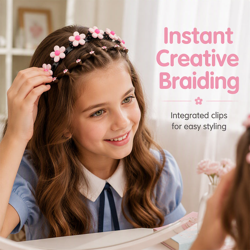 ✨ VANADAILY PICK ✨ Cartoon Braiding Headband for Girls – Cute Hair Accessory