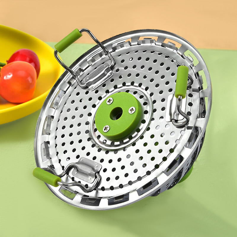 🔥 49% OFF ✨ Expandable Stainless Steel Steamer Basket – Foldable Pot Insert