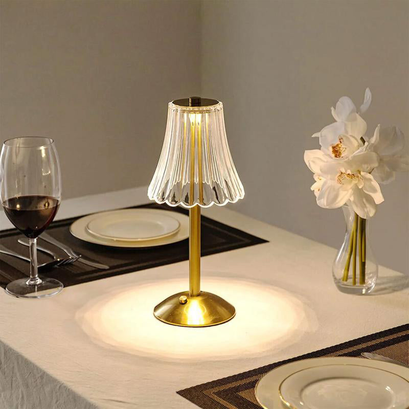 🔥 50% OFF ✨ Retro Rechargeable Table Lamp – Touch Dimming, 3 Light Tones & Cordless Design