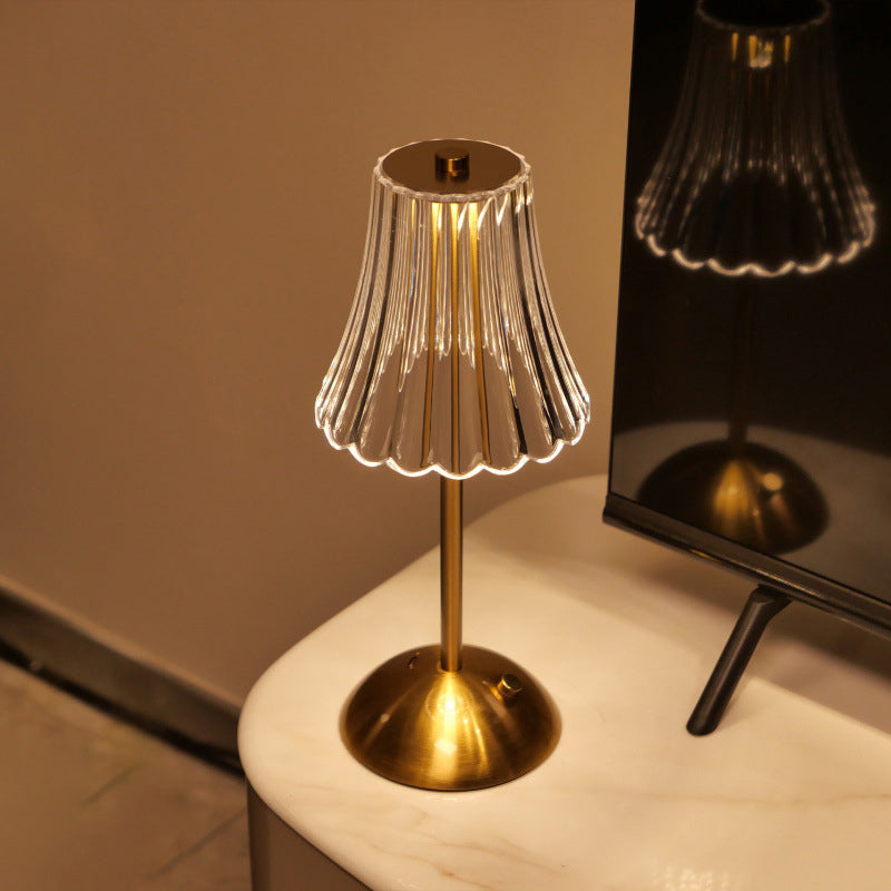 🔥 50% OFF ✨ Retro Rechargeable Table Lamp – Touch Dimming, 3 Light Tones & Cordless Design