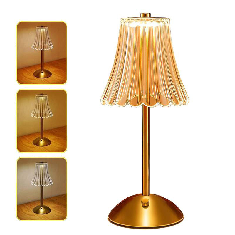 🔥 50% OFF ✨ Retro Rechargeable Table Lamp – Touch Dimming, 3 Light Tones & Cordless Design