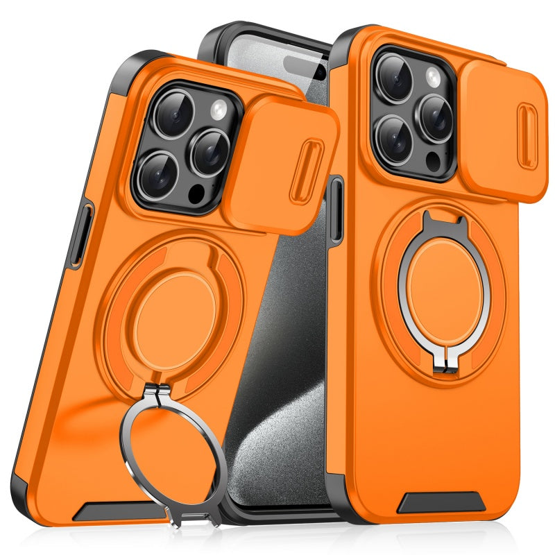 🔥 50% OFF ✨ Protective iPhone Case with Ring Stand – Camera Cover & Magnetic Mount