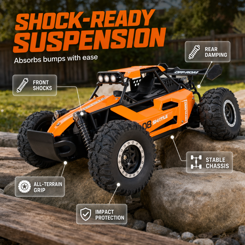 🔥 50% OFF ✨ High-Speed 4WD RC Off-Road Truck – All-Terrain Racing Fun
