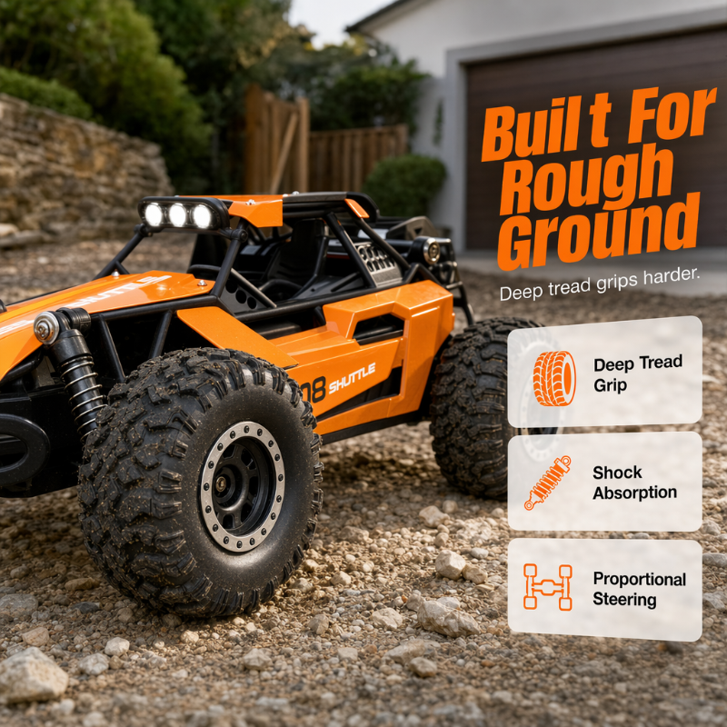 🔥 50% OFF ✨ High-Speed 4WD RC Off-Road Truck – All-Terrain Racing Fun
