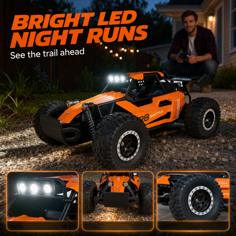 🔥 50% OFF ✨ High-Speed 4WD RC Off-Road Truck – All-Terrain Racing Fun