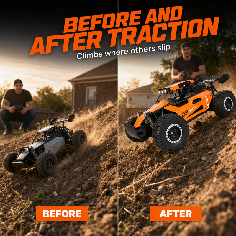 🔥 50% OFF ✨ High-Speed 4WD RC Off-Road Truck – All-Terrain Racing Fun