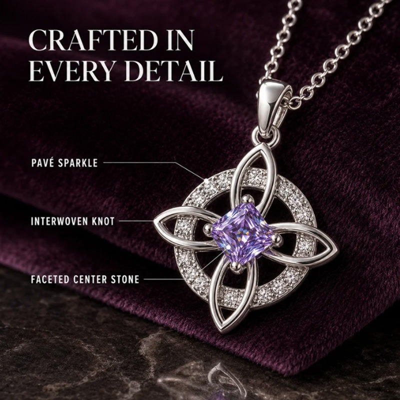 🔥 50% OFF ✨ Celtic Witch Knot Pendant Necklace – Elegant Symbolic Jewellery