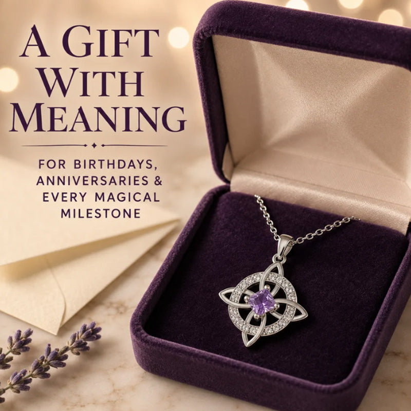 🔥 50% OFF ✨ Celtic Witch Knot Pendant Necklace – Elegant Symbolic Jewellery