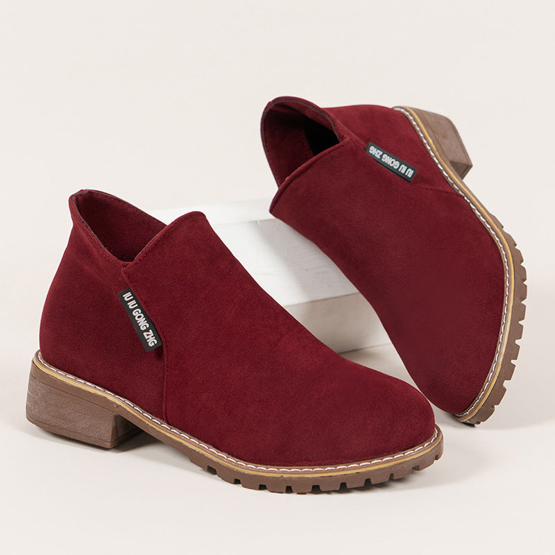 🔥 50% OFF ✨ Women’s Side-Zip Ankle Boots – Comfortable Low-Heel Everyday Style