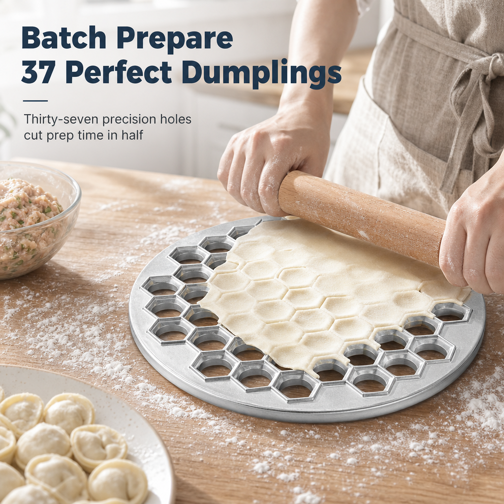 🔥 50% OFF ✨ 37-Hole Quick Dumpling Maker – Make 37 Dumplings at Once