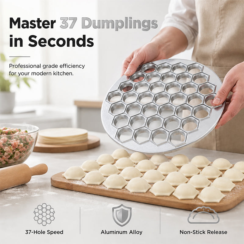 🔥 50% OFF ✨ 37-Hole Quick Dumpling Maker – Make 37 Dumplings at Once