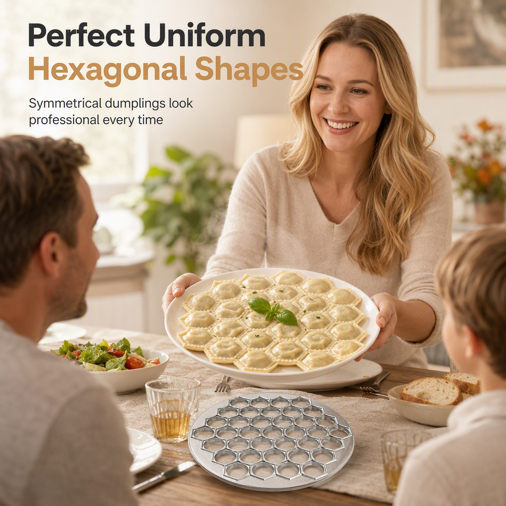 🔥 50% OFF ✨ 37-Hole Quick Dumpling Maker – Make 37 Dumplings at Once