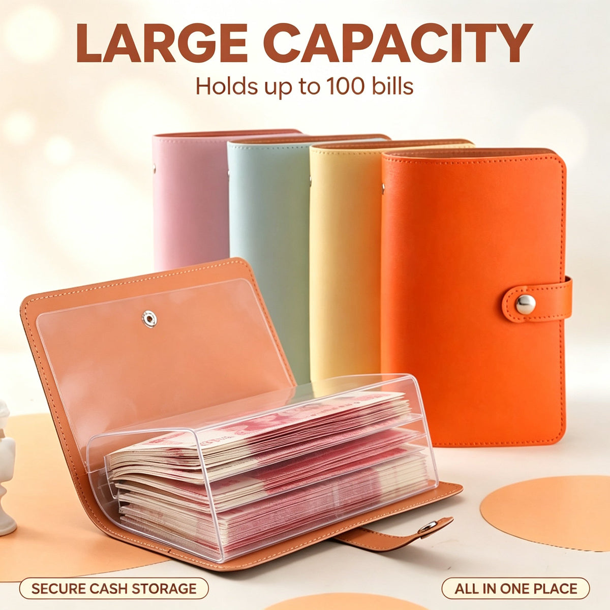 🔥 50% OFF ✨ Savings Wallet Organizer – 50-Page Cash, Card & Keepsake Binder