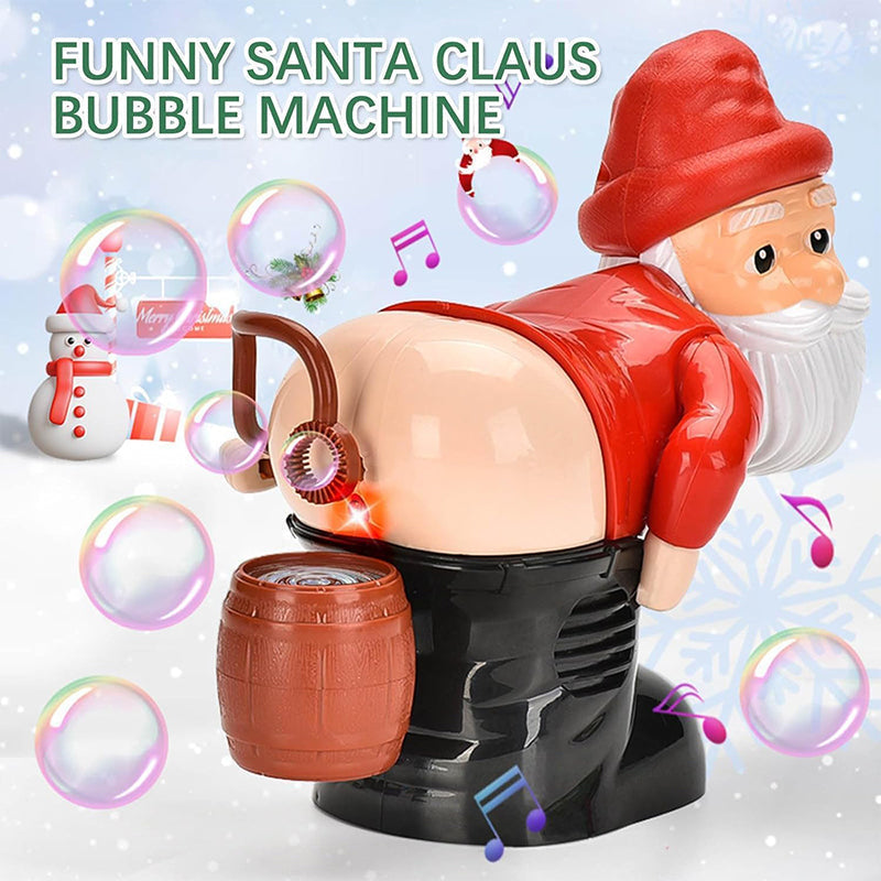 🎄 50% OFF ✨ Santa Bubble Blowing Machine – Music, Lights & Christmas Fun