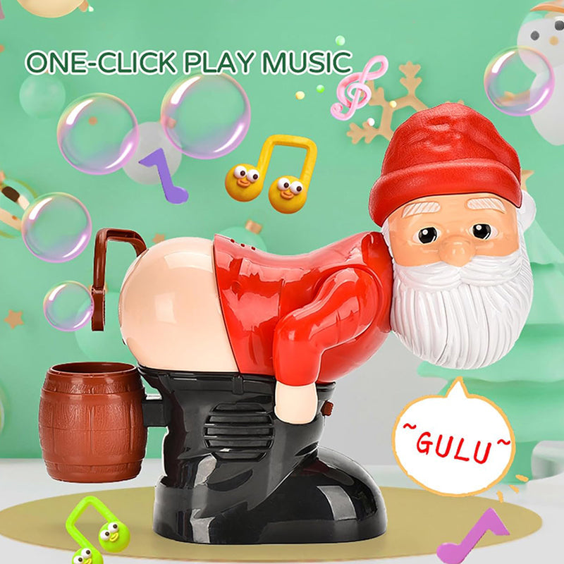 🎄 50% OFF ✨ Santa Bubble Blowing Machine – Music, Lights & Christmas Fun