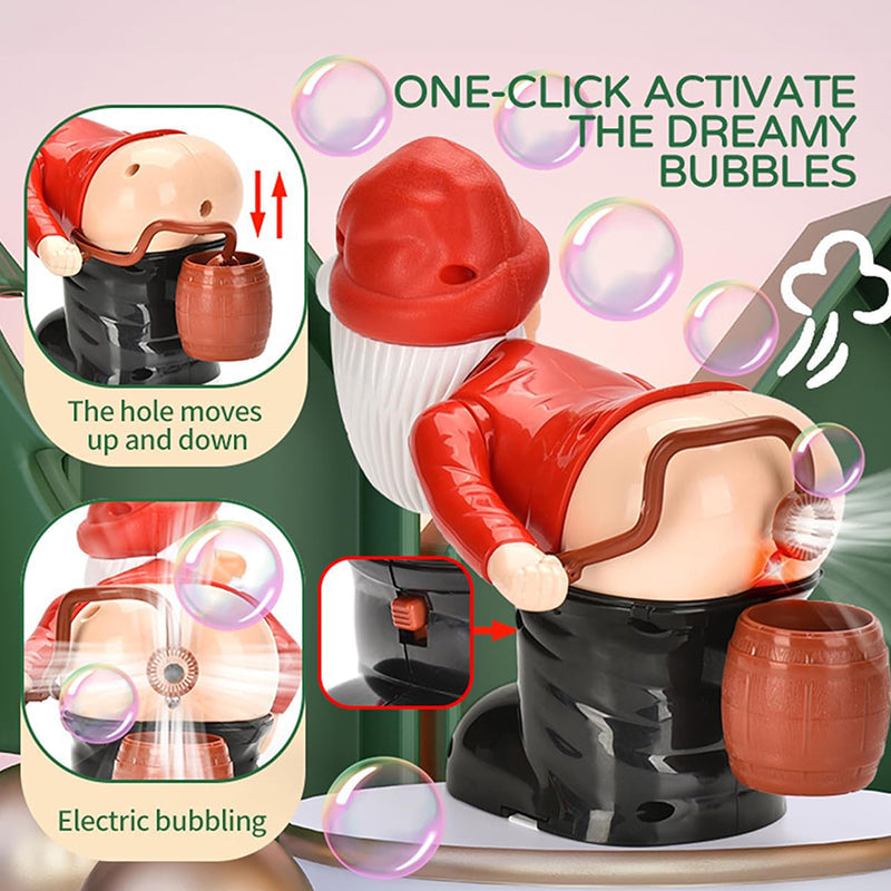 🎄 50% OFF ✨ Santa Bubble Blowing Machine – Music, Lights & Christmas Fun