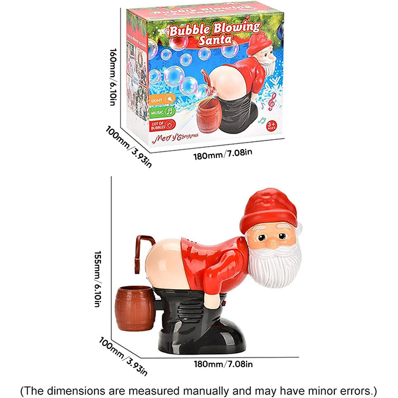 🎄 50% OFF ✨ Santa Bubble Blowing Machine – Music, Lights & Christmas Fun