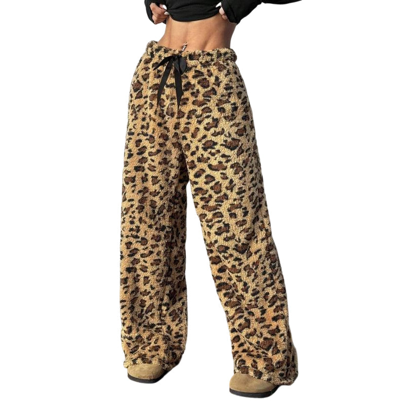 🔥 50% OFF | Women's Plush Plaid Wide-Leg Lounge Pants – Ultra-Soft & Cozy