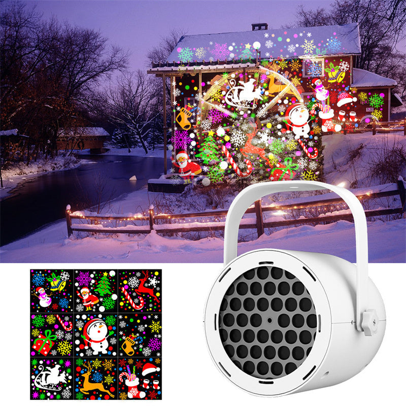 🎄 50% OFF | USB Christmas Projector Light – 16 Festive Holiday Patterns