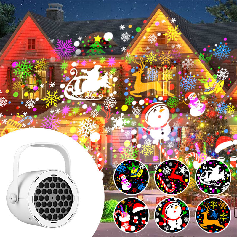 🎄 50% OFF | USB Christmas Projector Light – 16 Festive Holiday Patterns