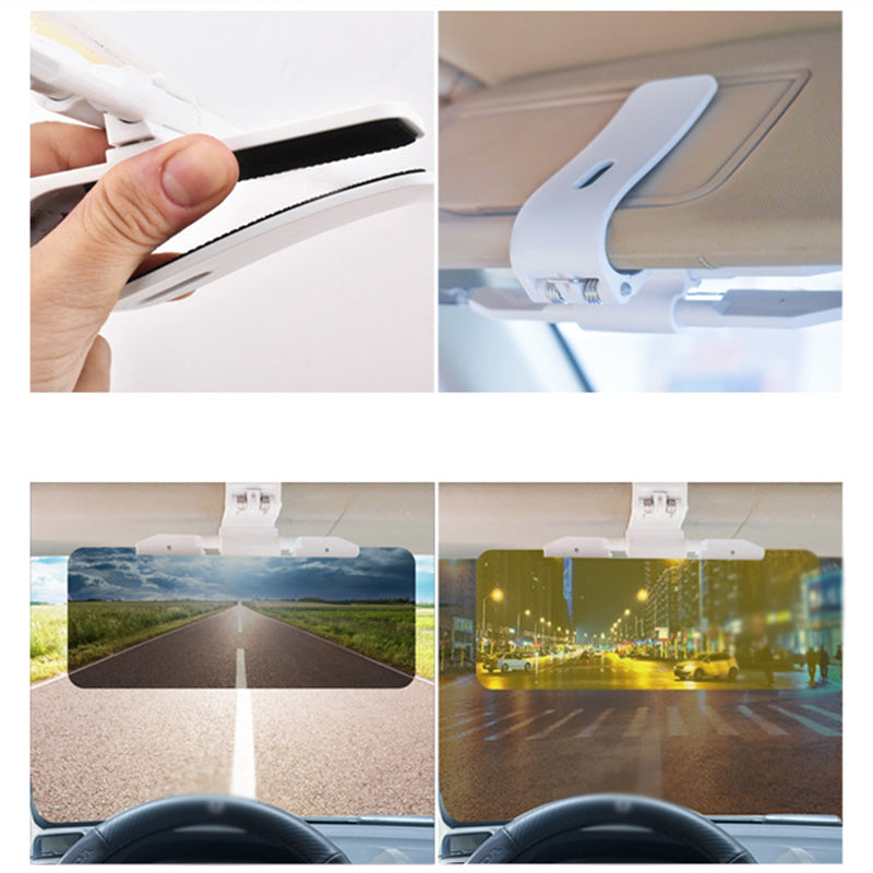 🚗 53% OFF | HD Anti-Glare Car Visor – Day & Night Driving
