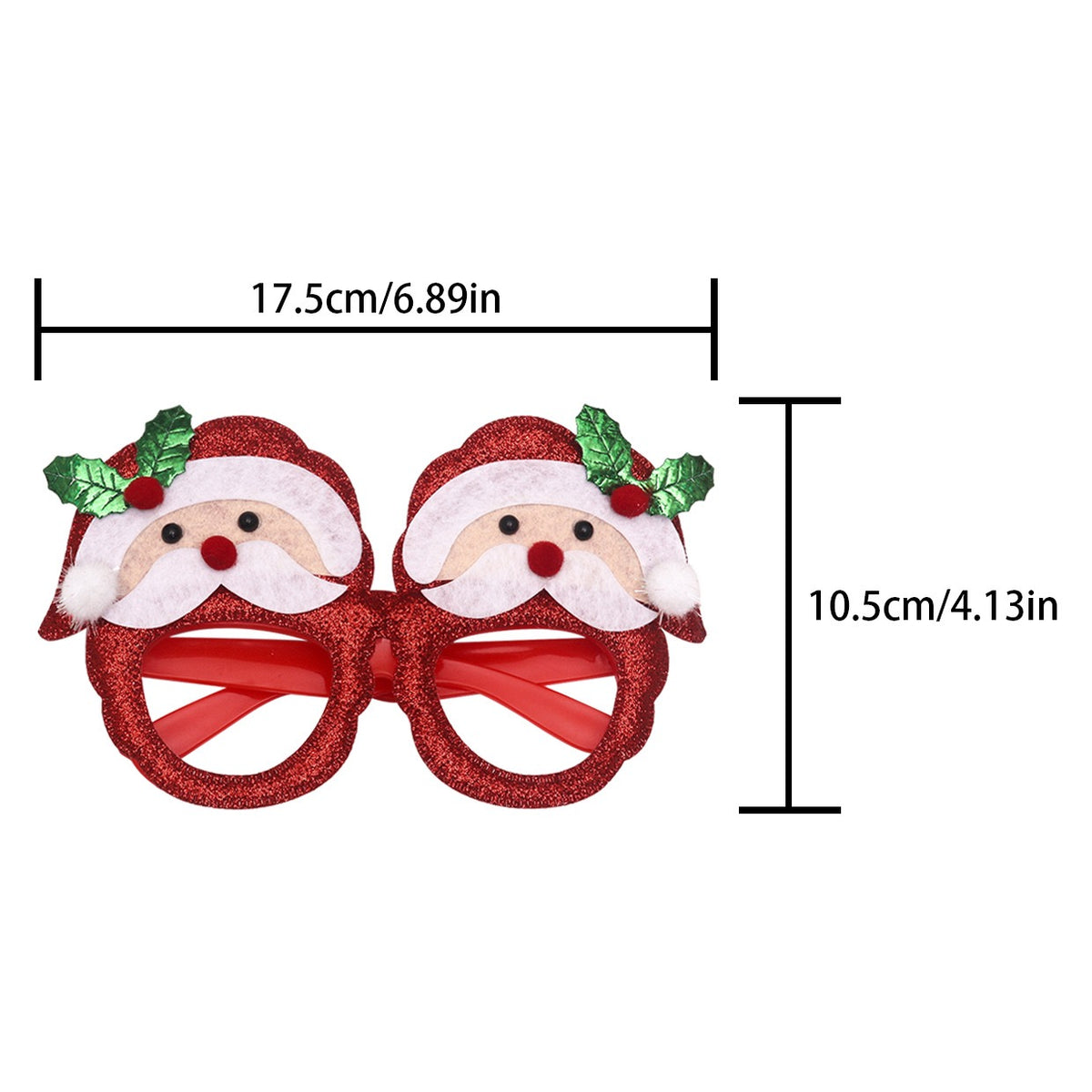 Christmas novelty glasses style 07 double Santa